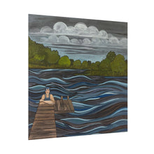 Load image into Gallery viewer, September Swim  -Textured Watercolor Matte Poster