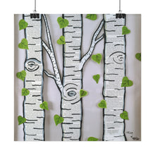 Load image into Gallery viewer, Birch  -Textured Watercolor Matte Poster