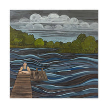 Load image into Gallery viewer, September Swim  -Textured Watercolor Matte Poster