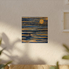 Load image into Gallery viewer, Full Moon Swim -Textured Watercolor Matte Posters