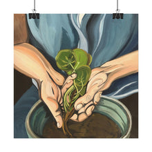 Load image into Gallery viewer, Potted Plant -Textured Watercolor Matte Posters