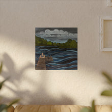 Load image into Gallery viewer, September Swim  -Textured Watercolor Matte Poster