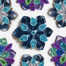 Load image into Gallery viewer, Paper Quilled Radial Snowflakes