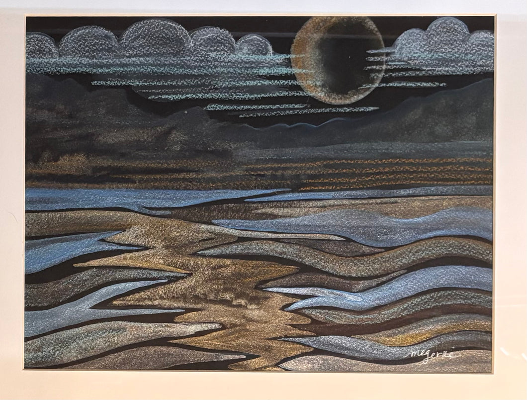 Framed Original Gouache on paper