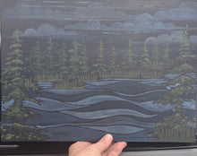 Load image into Gallery viewer, Framed Original Gouache on paper
