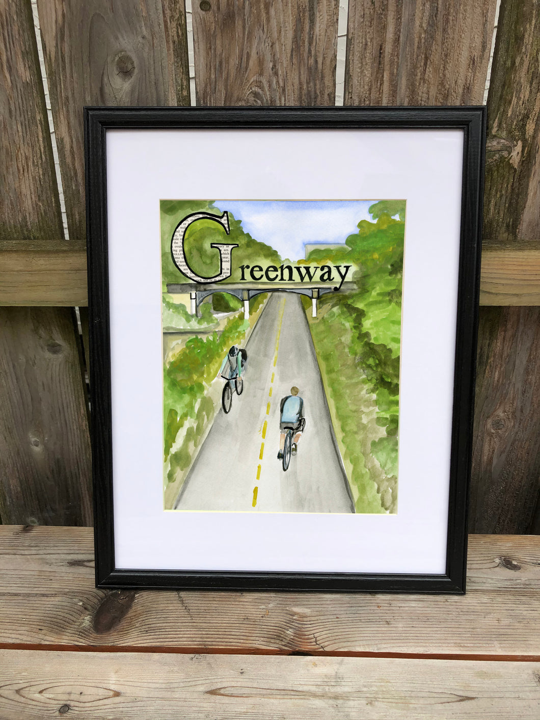 G is for Greenway - Original Framed Painting