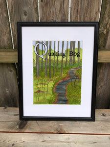 Q is for Quaking Bog - Original Framed Painting